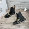 Givenchy Leather Chain-Detail Ankle Boots