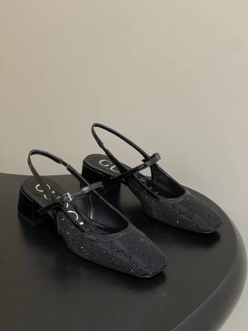 Gucci Slingback Heeled Sandals