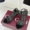 Gucci Lambskin Heeled Sandals