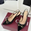 Gucci Lambskin Pointed-Toe Bow-Detail Heeled Sandals