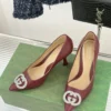 Gucci Lambskin Pointed-Toe Crystal-Embellished Pumps