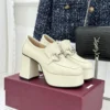 Gucci Lambskin Platform Loafers
