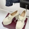 Gucci Lambskin Platform Loafers