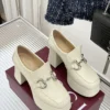 Gucci Lambskin Platform Loafers