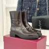 Gucci Lambskin Platform Ankle Boots