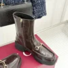 Gucci Lambskin Platform Ankle Boots