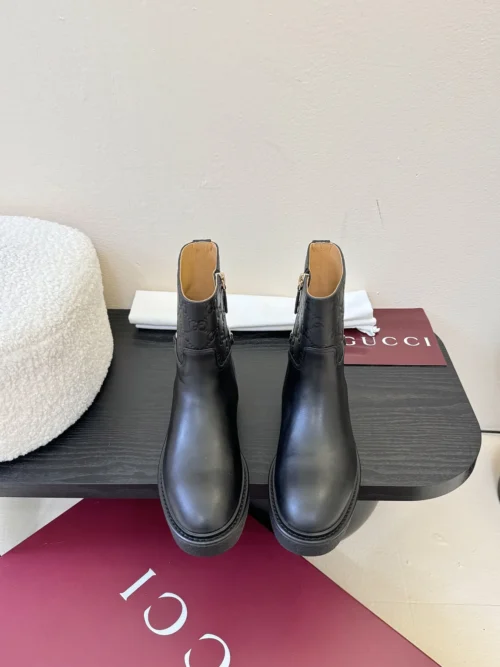 Gucci Leather Knee-High Boots