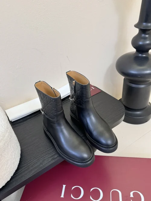 Gucci Leather Knee-High Boots