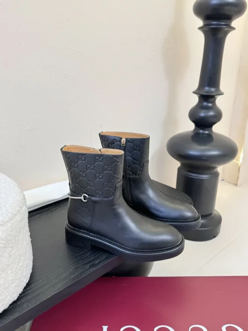 Gucci Leather Knee-High Boots