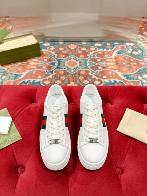 Gucci Lambskin Platform Sneakers