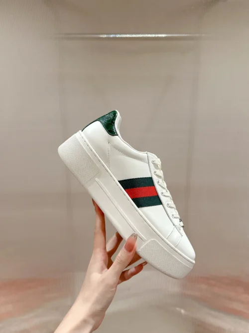 Gucci Lambskin Platform Sneakers
