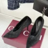 Gucci Velvet Pointed-Toe Crystal-Embellished Slides