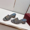Gucci Denim Buckle Slides
