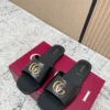 Gucci Lambskin Buckle Slides