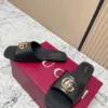 Gucci Lambskin Buckle Slides