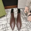 Gucci Pointed-Toe Ankle Boots