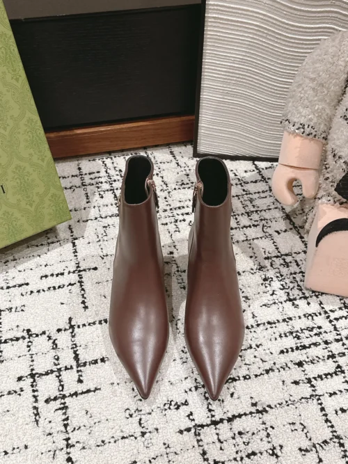 Gucci Pointed-Toe Ankle Boots