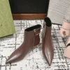Gucci Pointed-Toe Ankle Boots