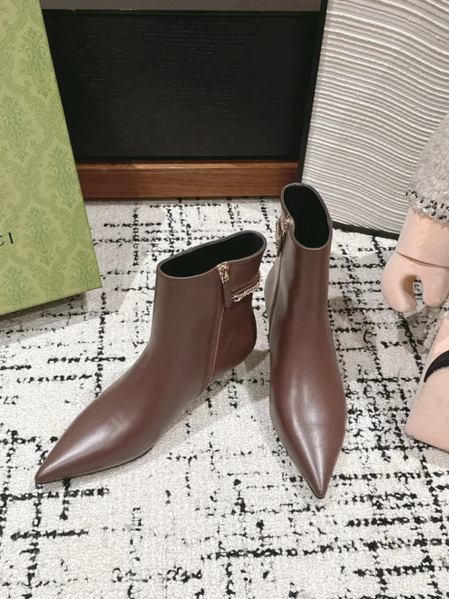 Gucci Pointed-Toe Ankle Boots