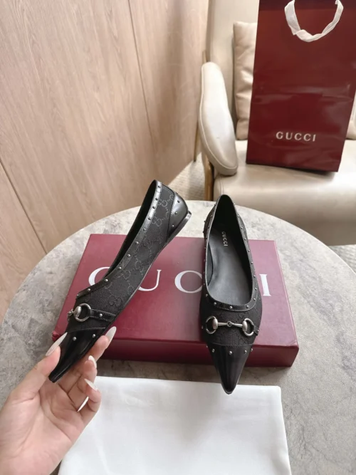 Gucci Canvas Ballet Flats