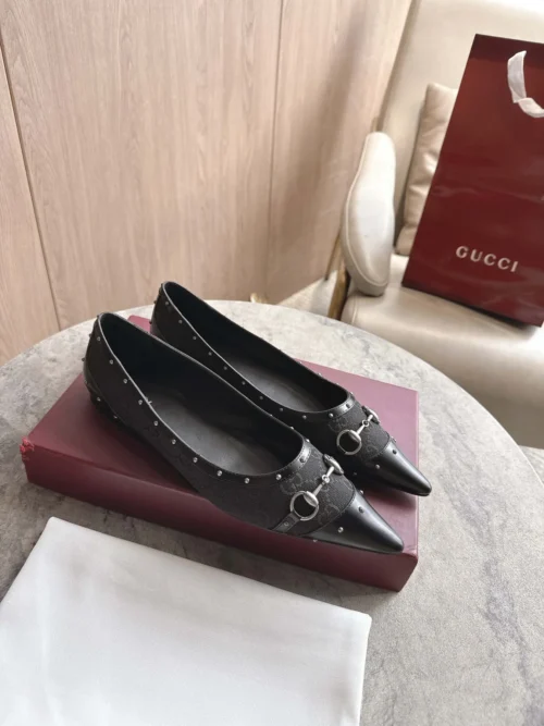 Gucci Canvas Ballet Flats