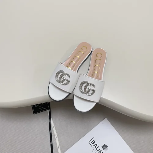 Gucci Crystal-Embellished Slides