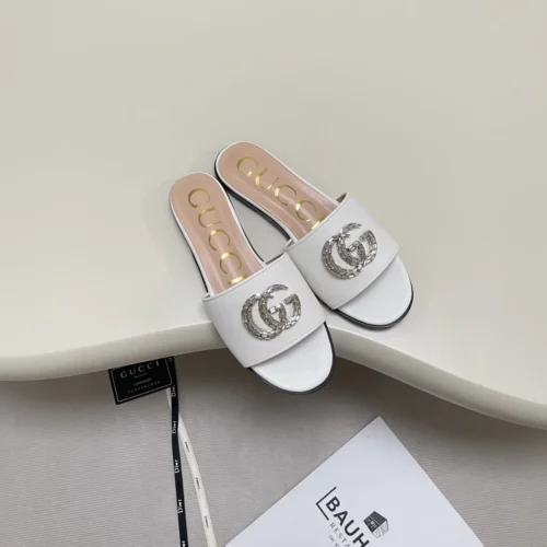 Gucci Crystal-Embellished Slides