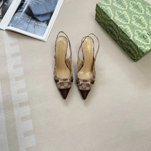 Gucci Pointed-Toe Heeled Sandals