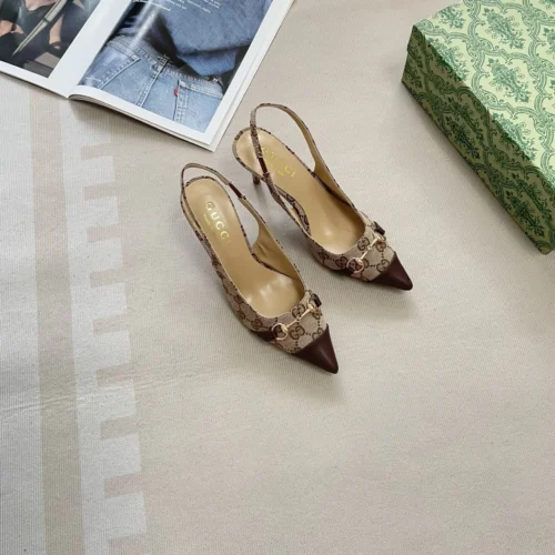 Gucci Pointed-Toe Heeled Sandals