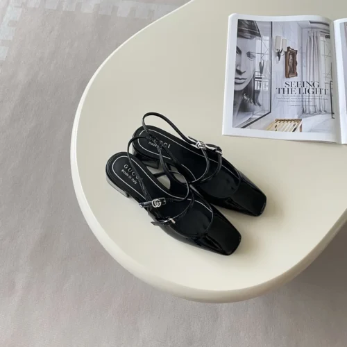 Gucci Square-Toe Heeled Sandals