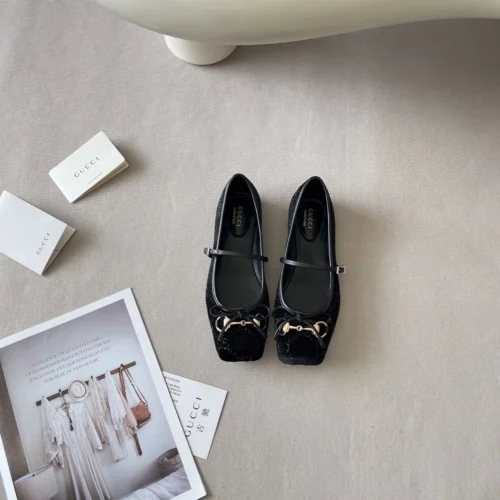 Gucci Bow-Detail Ballet Flats