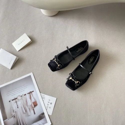 Gucci Bow-Detail Ballet Flats