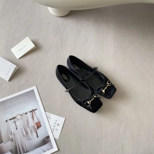 Gucci Bow-Detail Ballet Flats