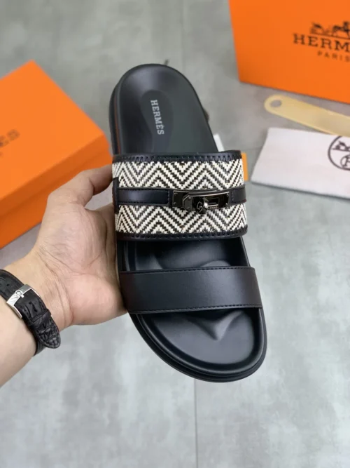 Hermes Leather Slides