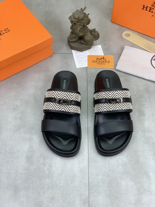 Hermes Leather Slides