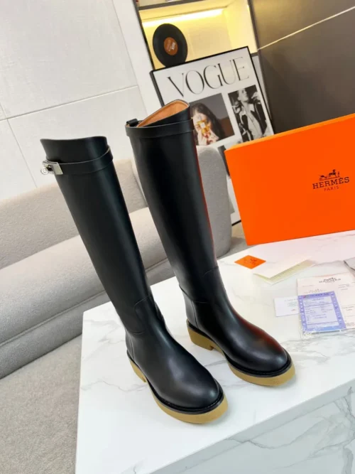 Hermes Leather Riding Boots