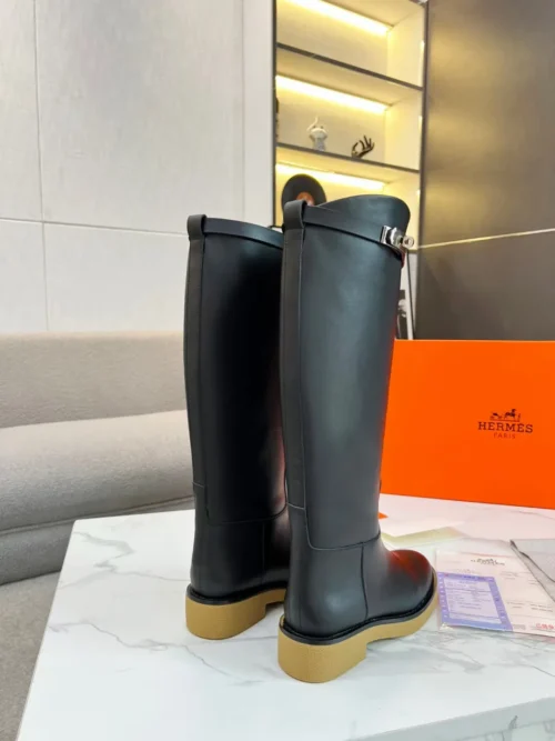 Hermes Leather Riding Boots