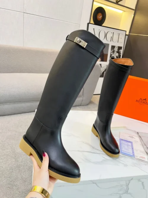 Hermes Leather Riding Boots