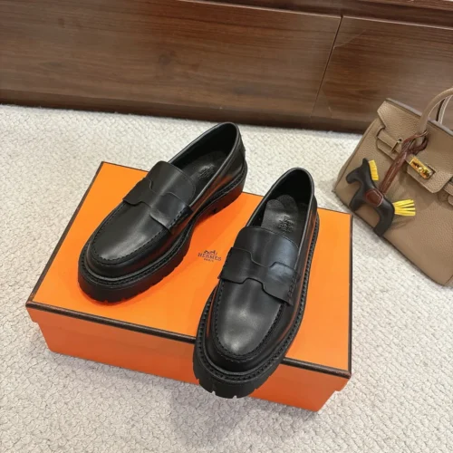 Hermes Suede Loafers