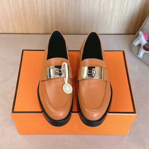 Hermes Suede Loafers