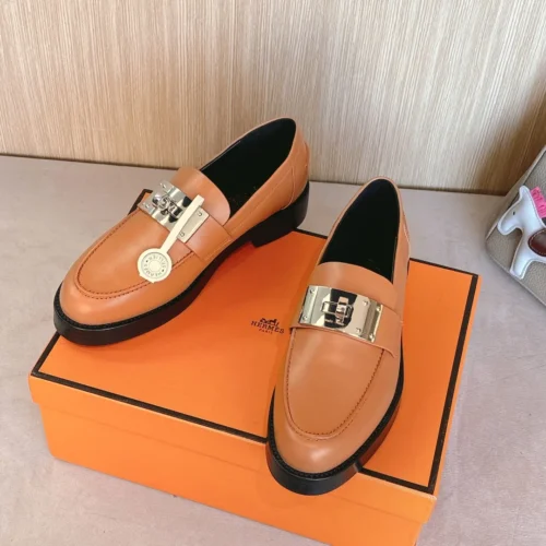 Hermes Suede Loafers