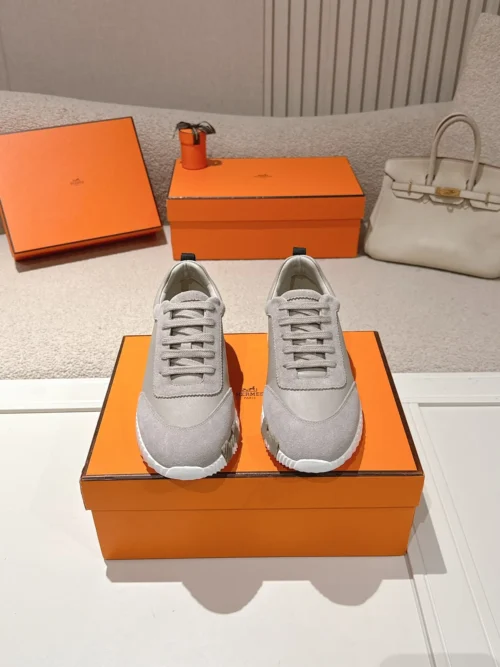 Hermes Suede Chunky Sneakers