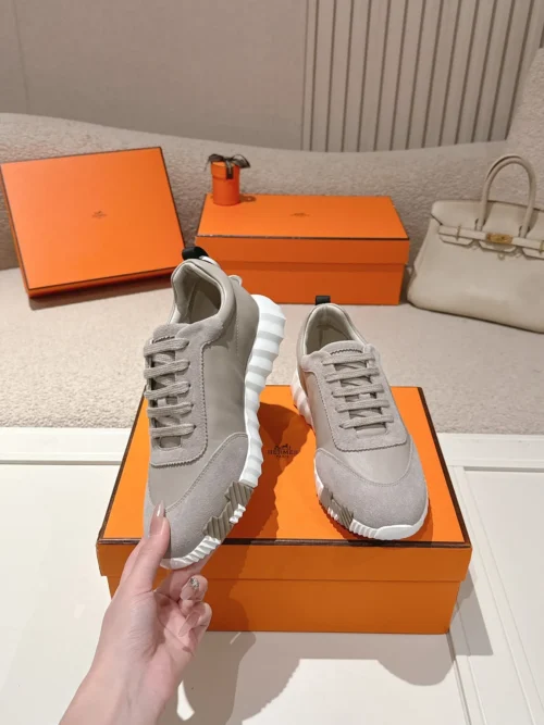 Hermes Suede Chunky Sneakers