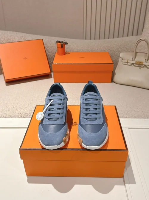Hermes Suede Chunky Sneakers