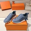 Hermes Suede Chunky Sneakers