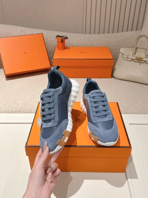 Hermes Suede Chunky Sneakers