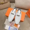 Hermes Lambskin Mules