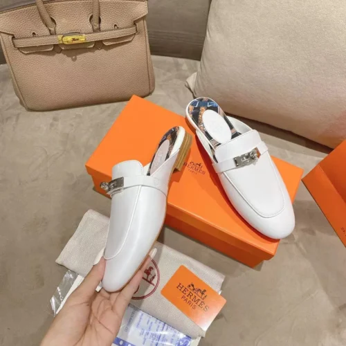 Hermes Lambskin Mules