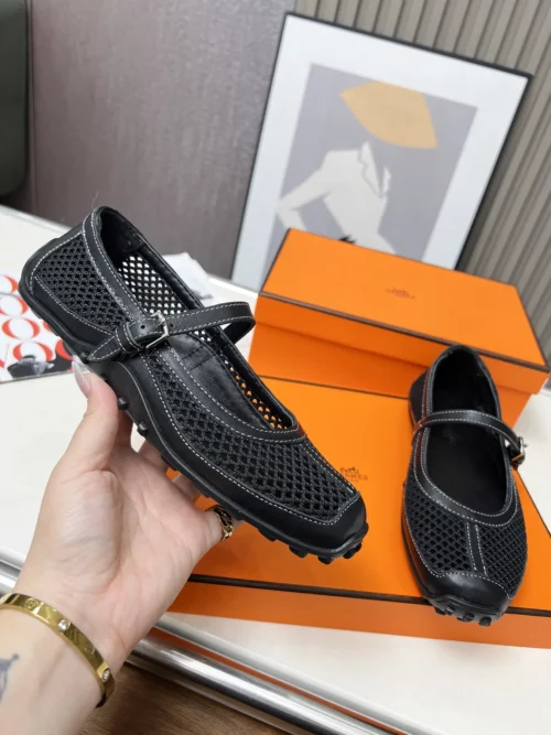 Hermes Lambskin Shoes