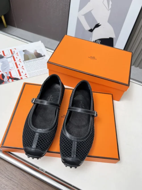 Hermes Lambskin Shoes